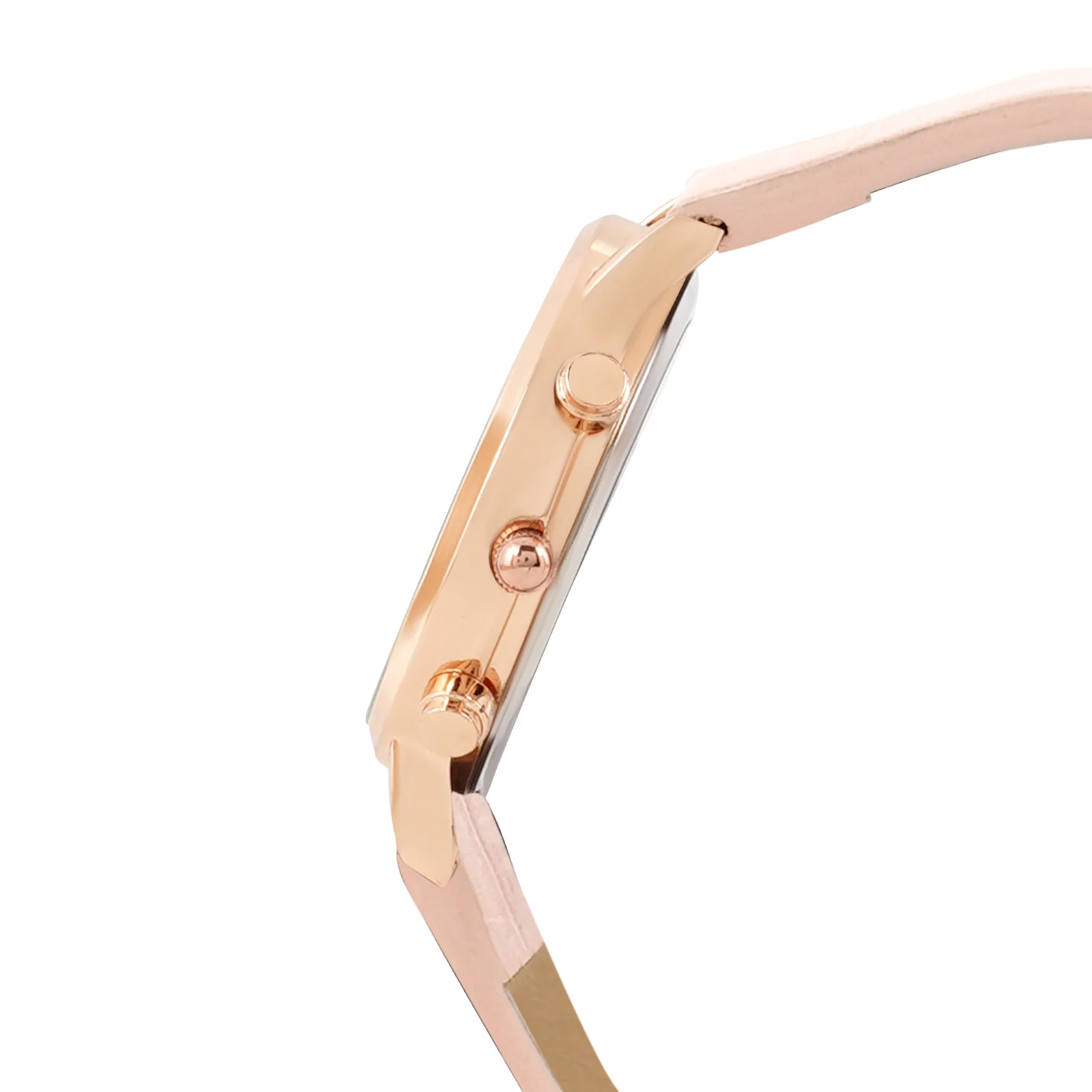 Boston White Medium Dial Pink PU Strap Women's Watch - Image 6