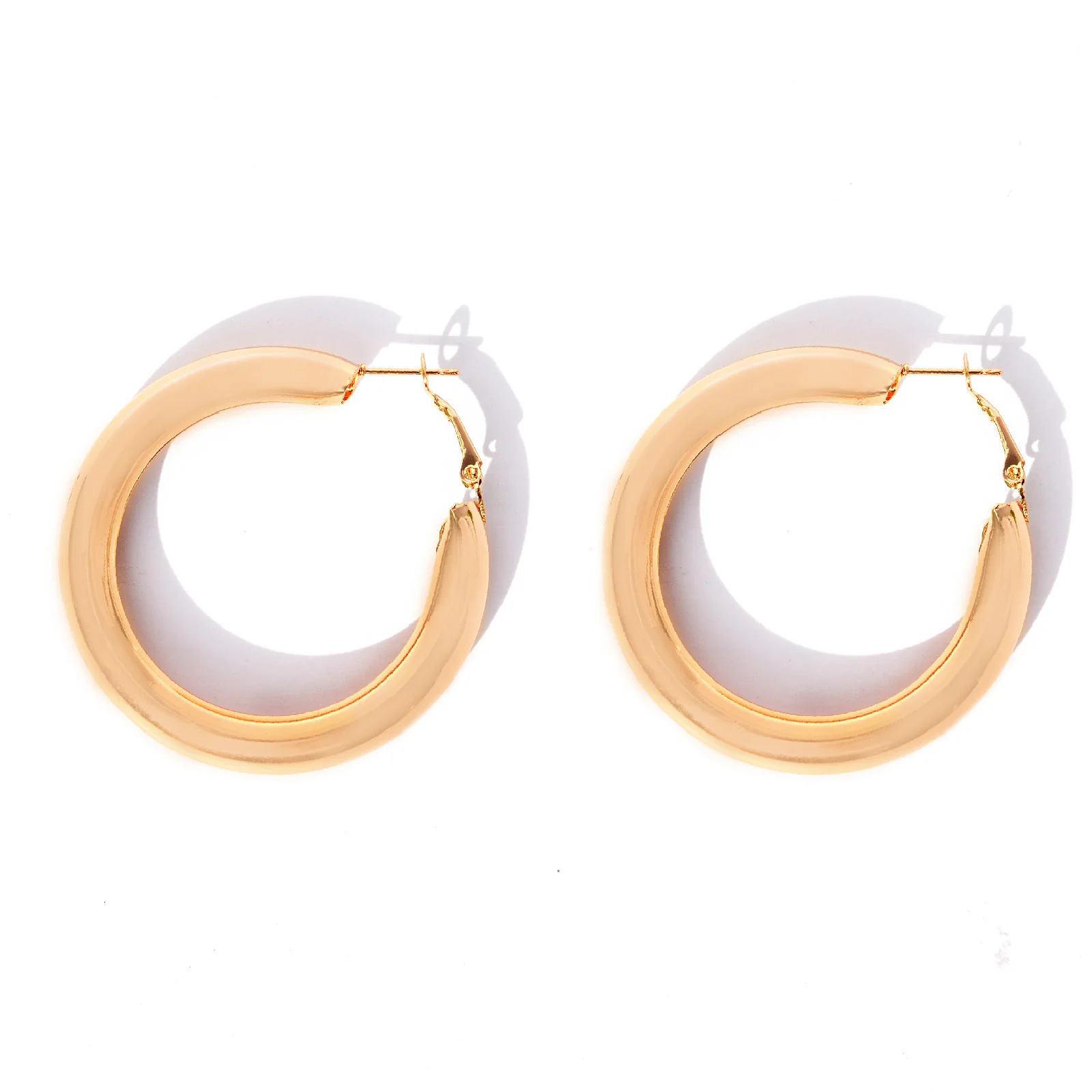 Classic Bold Gold Hoops - Image 4