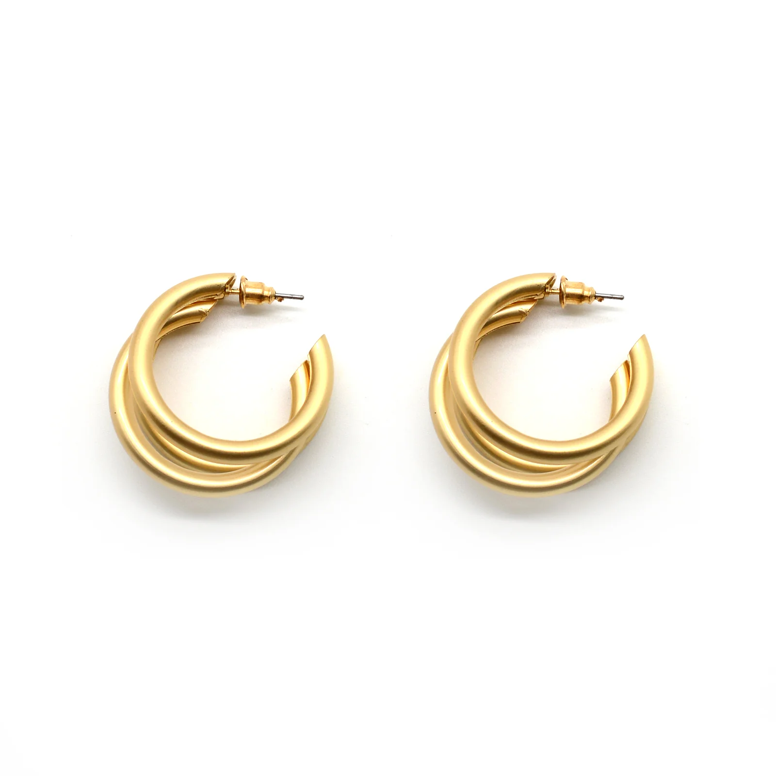 Claudia Gold Hoop Earrings - Image 4