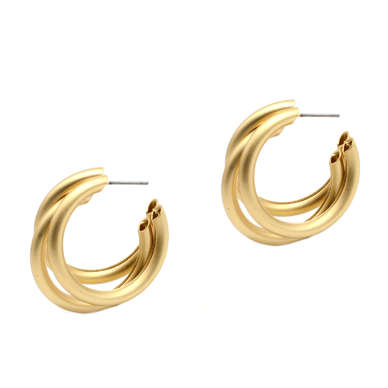 Claudia Gold Hoop Earrings - Image 5