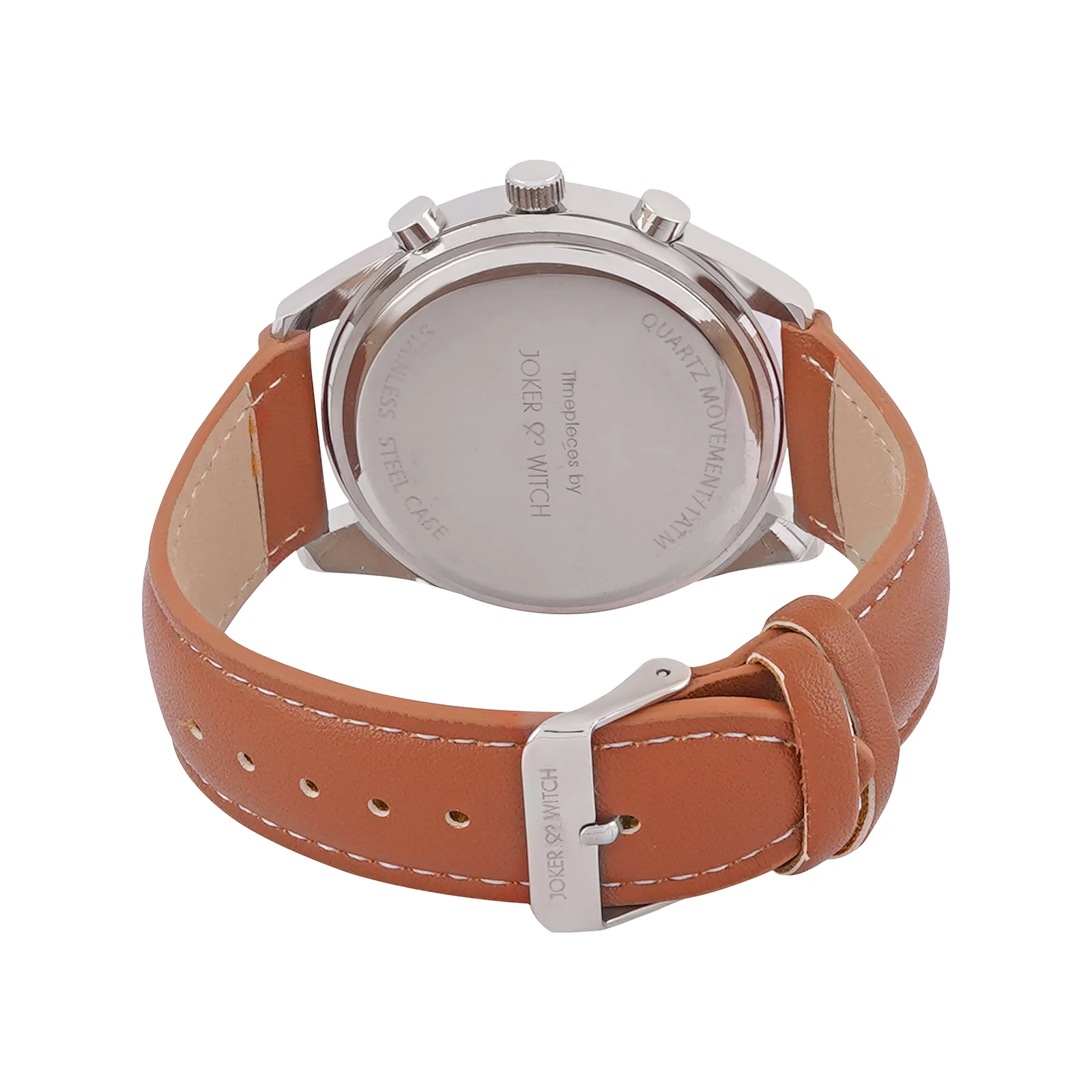 Legolas Grey XLarge Dial Tan PU Strap Men's Watch - Image 6