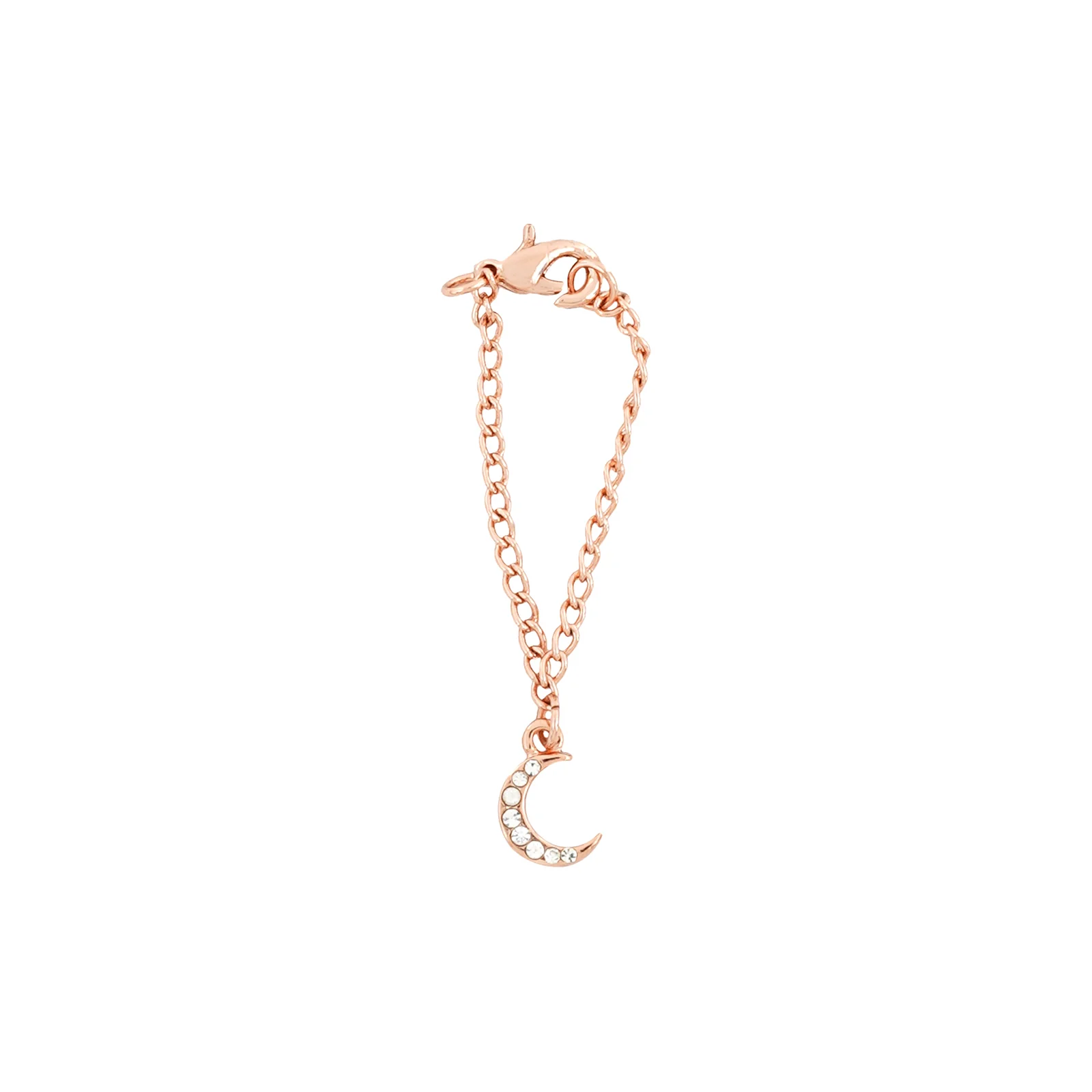 Luna Rhinestone Rosegold Watch Charm - Image 3