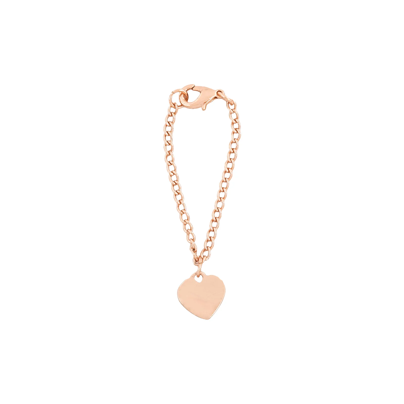 Rhinestone Heart Rosegold Watch Charm - Image 5